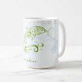 Green Dolphin Personalisiert Coffee Tasse (VorderseiteRechts)