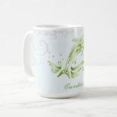 Green Dolphin Personalisiert Coffee Tasse (Vorderseite Links)