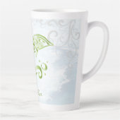 Green Dolphin Personalisiert Latte Tasse (Rechts)