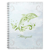 Green Dolphin-Personalisiert-Notebook Notizblock (Vorderseite)