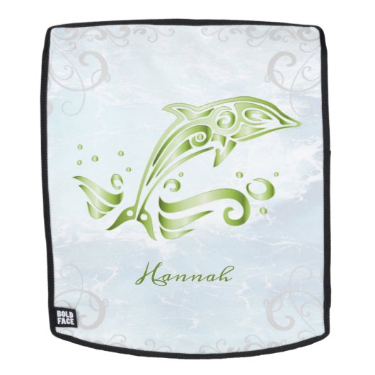 Green Dolphin Personalisiert Rucksack (Abnehmbare Front)