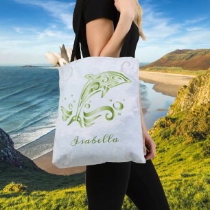 Green Dolphin Personalisiert Tote Bag Tasche