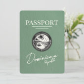 Green Dominikanische Republik - Pass Save the Date (Stehend Vorderseite)