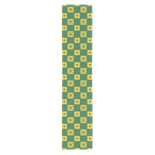 Green Domino Table Runner Kurzer Tischläufer (Vorderseite)