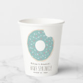 Green Donut Baby Sprinkle Pappbecher (Vorderseite)