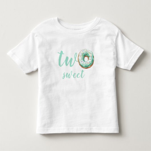 Green Donut Birthday Kleinkind T-shirt (Vorderseite)