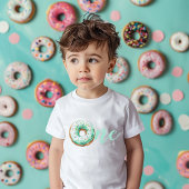 Green Donut Birthday Kleinkind T-shirt