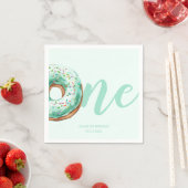 Green Donut Birthday Serviette (Beispiel)