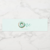 Green Donut Birthday Wasserflaschenetikett (Einzelnes Label)