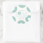 Green Donut & Diapers Baby Sprinkle Boy Runder Aufkleber (Tasche)