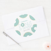 Green Donut & Diapers Baby Sprinkle Boy Runder Aufkleber (Umschlag)