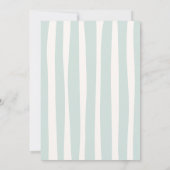 Green Doodle Wavy Frame Abschluss Einladung (Rückseite)