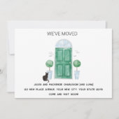Green Door Cat haben wir neue Zuhause Ankündigung (Vorderseite)
