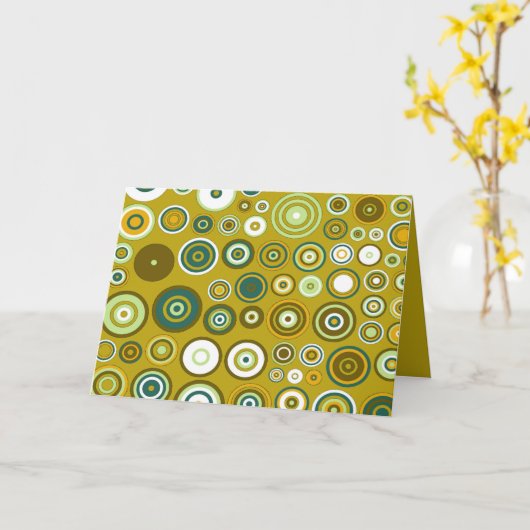 Green Dot Blank Card Karte (Gelbe Blume)