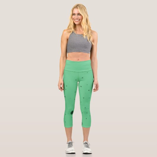 Green Dot Chaos Capri Leggings (Vorderseite)