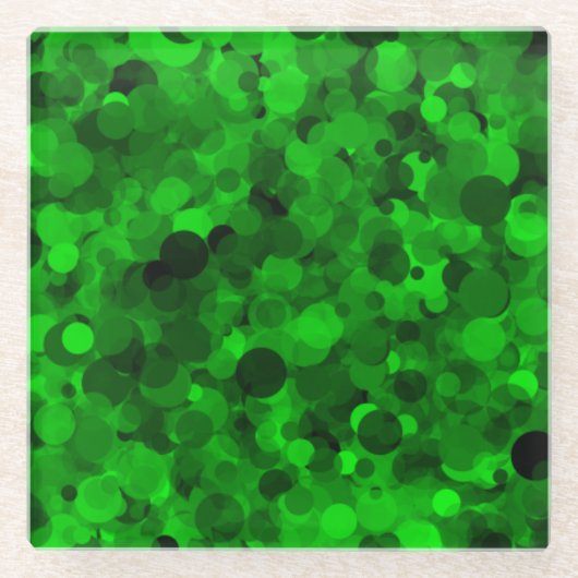 Green Dot Glass Untersetzer (Vorderseite)