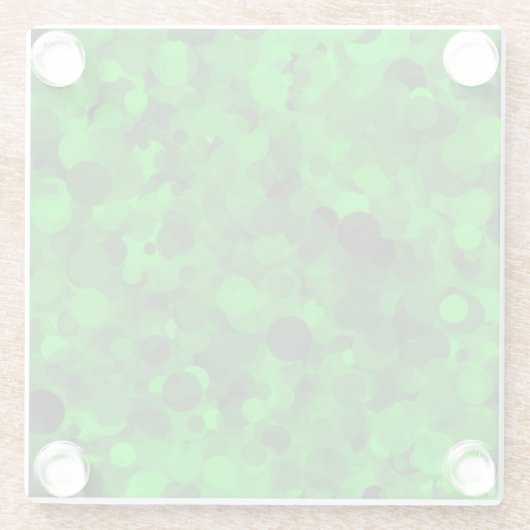 Green Dot Glass Untersetzer (Rückseite)