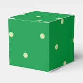 Green Dot Pattern BonBon Candy Geschenkschachtel (Vorderseite)