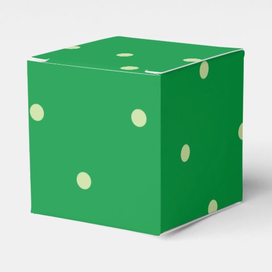 Green Dot Pattern BonBon Candy Geschenkschachtel (Vorderseite)