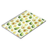 Green Dots Avocados Notizblock (Linke Seite)