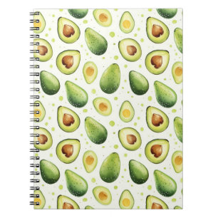 Green Dots Avocados   Notizblock