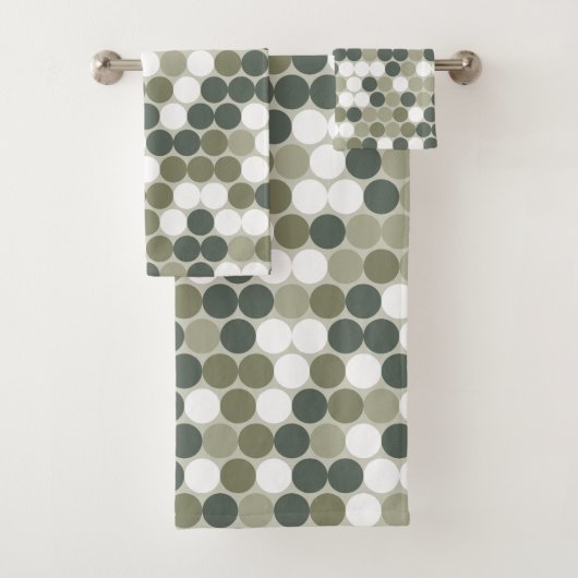 Green dots badhandtuch set (Insitu)