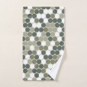 Green dots badhandtuch set (Handtuch)