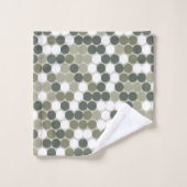 Green dots badhandtuch set (Waschlappen)
