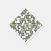 Green dots retro serviette (Ecke)