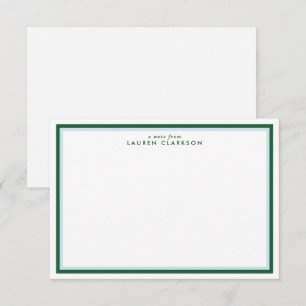 Green Double Frame Modern Stationäre Note Card Einladung