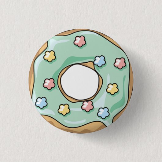 Green Doughnut Button (Vorderseite)
