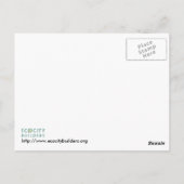 Green Downtown Postcard Postkarte (Rückseite)