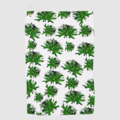 Green Dracaena Fern Blätter, Golfhandtuch (Vorderseite)