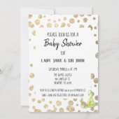 ~ Green Dragon Baby Boy Baby Shower Einladung (Rückseite)