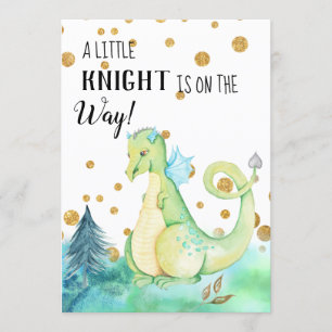 *~* Green Dragon - Baby Boy Baby Shower Einladung