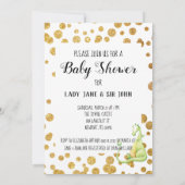 *~* Green Dragon Baby Boy Shower Einladung (Rückseite)