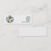 Green Dragon Business Card Mini Visitenkarte (Vorne/Hinten)