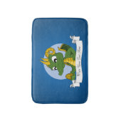 Green Dragon Cartoon Badematte (Vorderseite Vertikal)