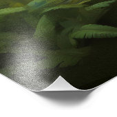 Green Dragon Cartoon Fotodruck (Ecke)
