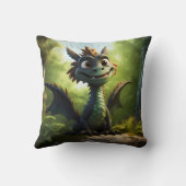 Green Dragon Cartoon Kissen (Rückseite)