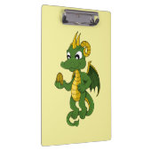 Green Dragon Cartoon Klemmbrett (Rechts)