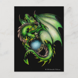 Green Dragon Circle.jpeg Postkarte