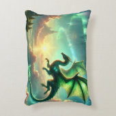 Green Dragon Dekokissen (Vorderseite(Vertikal))