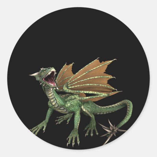 Green Dragon Design 1:: Fantasy Stickers (Vorderseite)