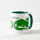 Green Dragon Design Tasse (VorderseiteRechts)