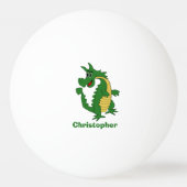 Green Dragon Design Tischtennisball (Rückseite)