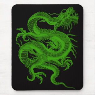 Green Dragon Draco Mouse Pad Mousepad