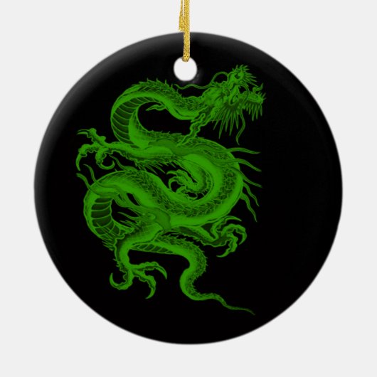 Green Dragon Draco Ornament (Hinten)