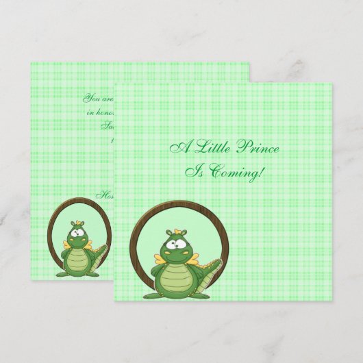 Green Dragon Einladung (Vorne/Hinten)