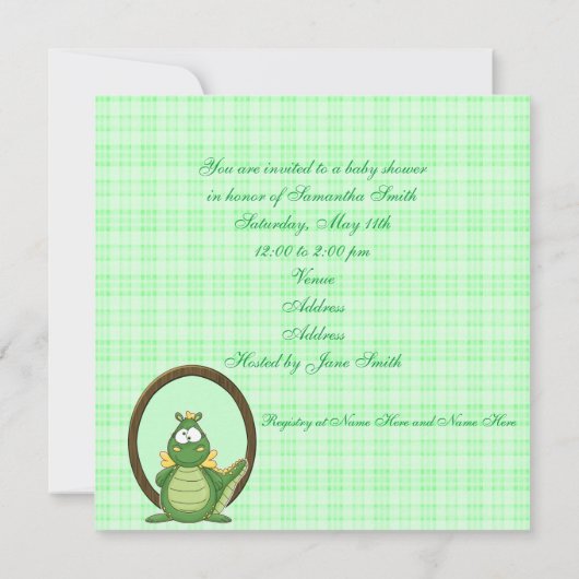 Green Dragon Einladung (Rückseite)